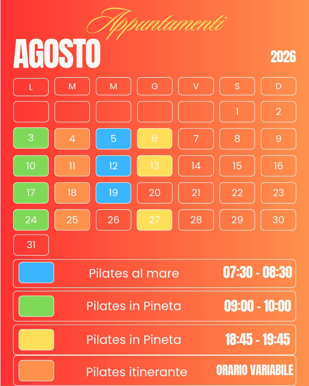 Calendario Fifios Hub